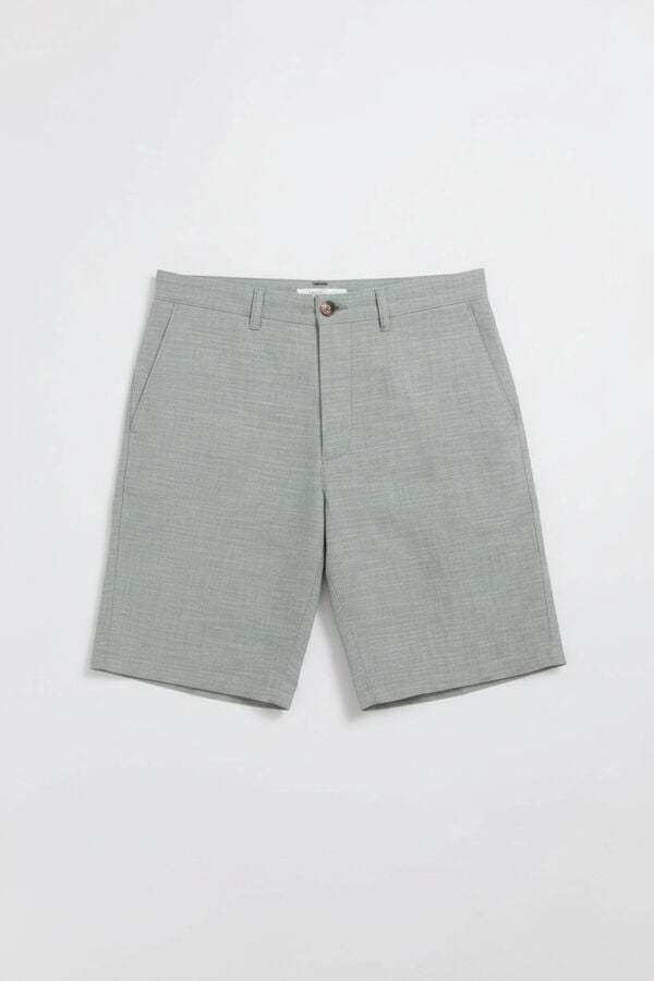 Springfield Bermuda chambray comfort slim fit verde