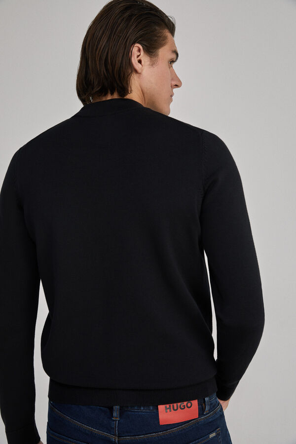 Springfield Sweater de malha manga comprida  preto