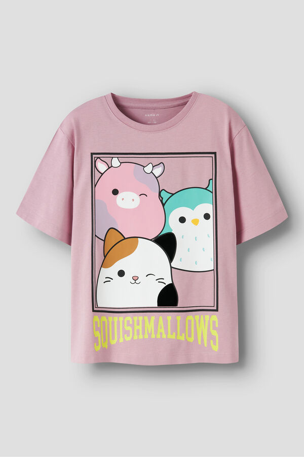 Name It Camiseta manga corta Squishmallows rosa