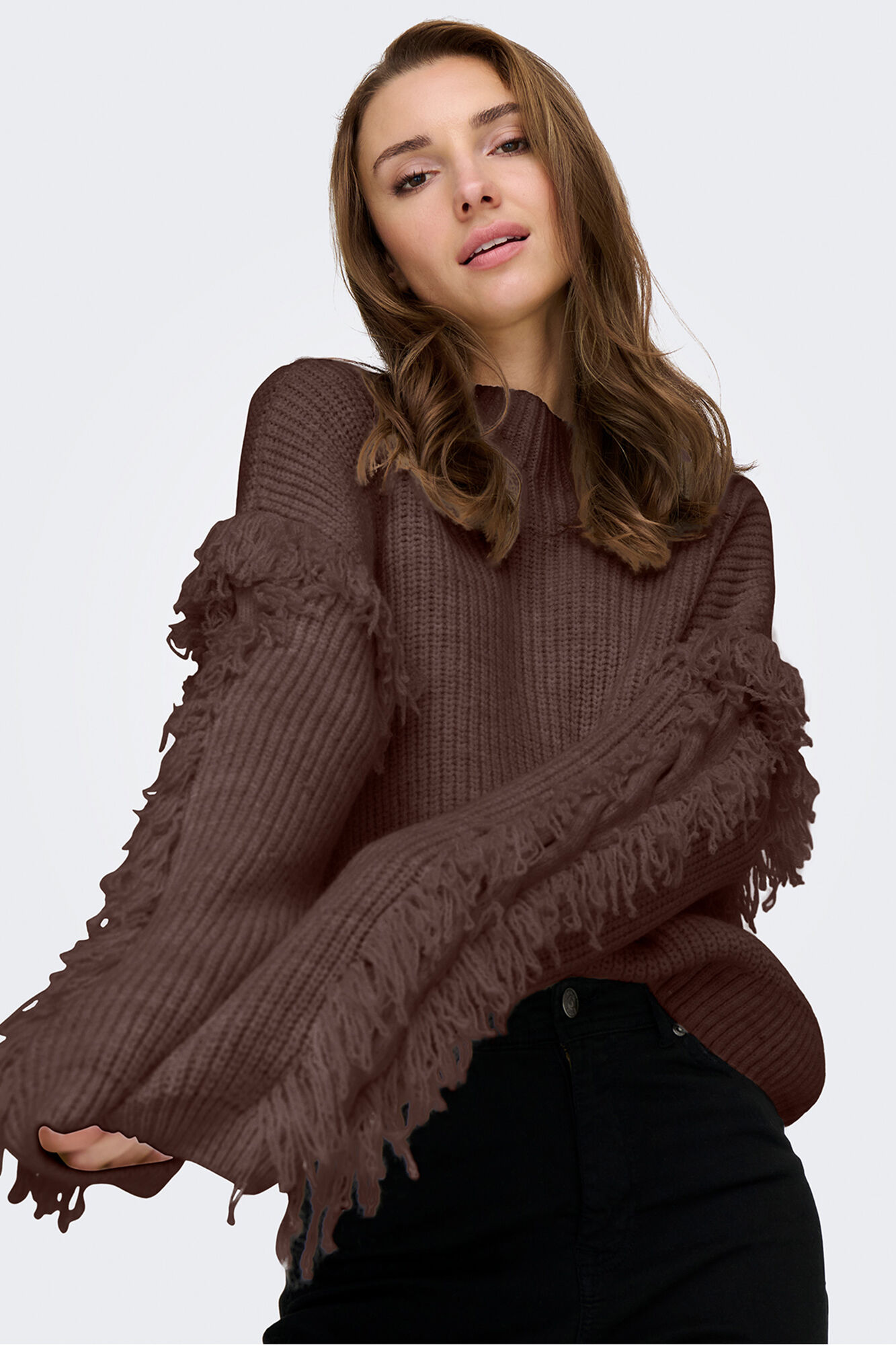 Only Camisola com detalhe de franjas