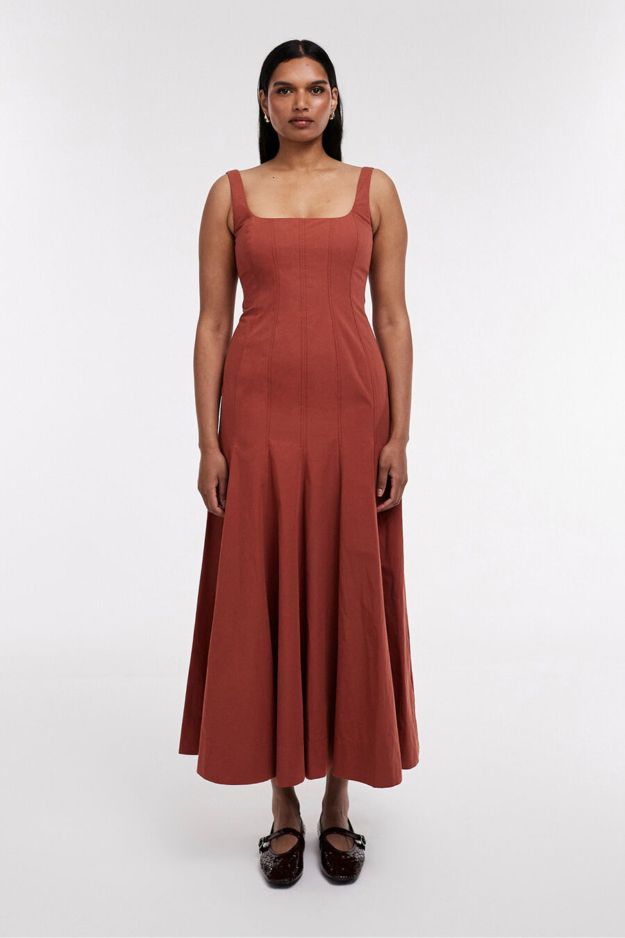 Vestido midi tirantes