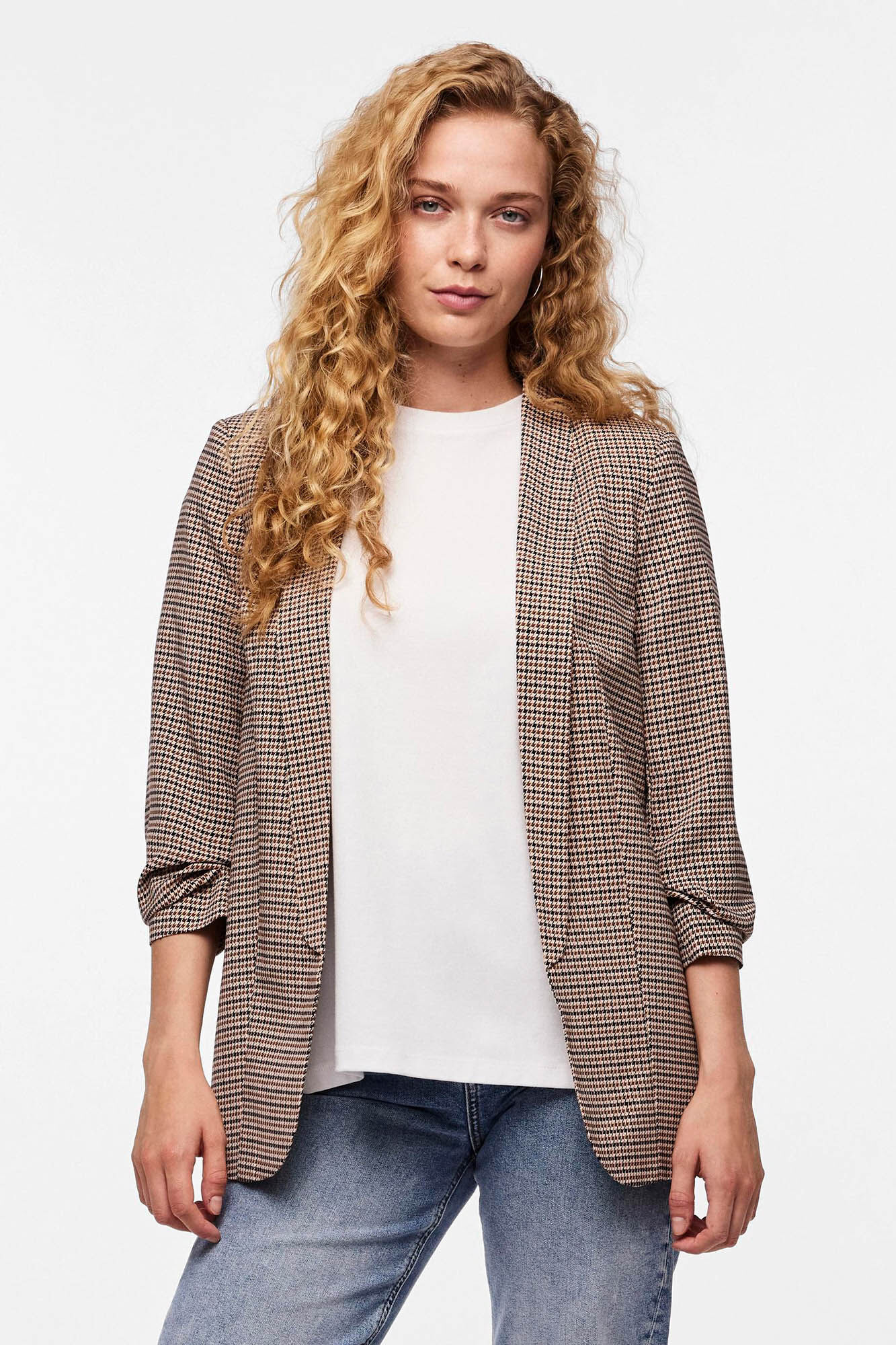 Pieces Blazer estampada