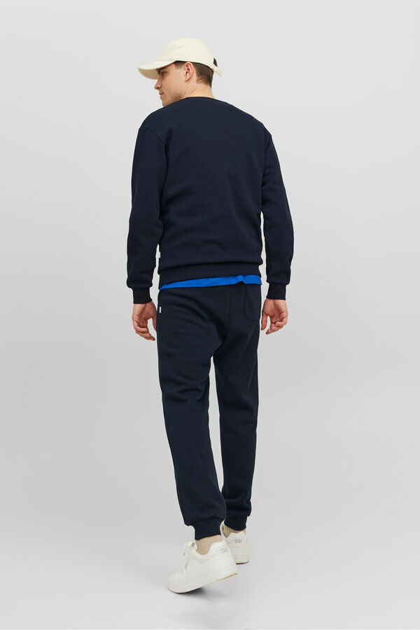 Jack & Jones Sudadera básica cuello redondo azul