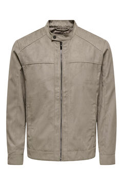 Only & Sons Chaqueta biker antelina
