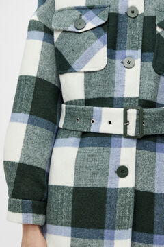 Springfield Checked over garment blanc