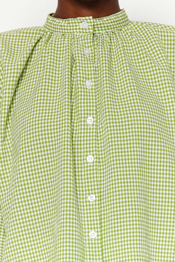 Trendyol Blusa abotonada verde