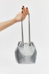 Springfield Metallic metallic bowler bag gris