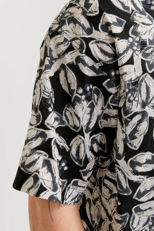 Jack & Jones Camisa manga corta oversized negro