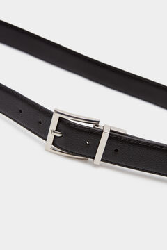 Springfield Cinturón smart efecto piel reversible negro