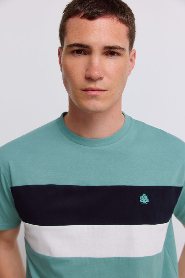 Springfield V-shaped T-shirt blue