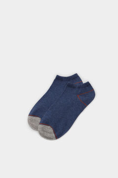 Springfield Socken knöchelhoch Spitze Kontrastfarbe blau