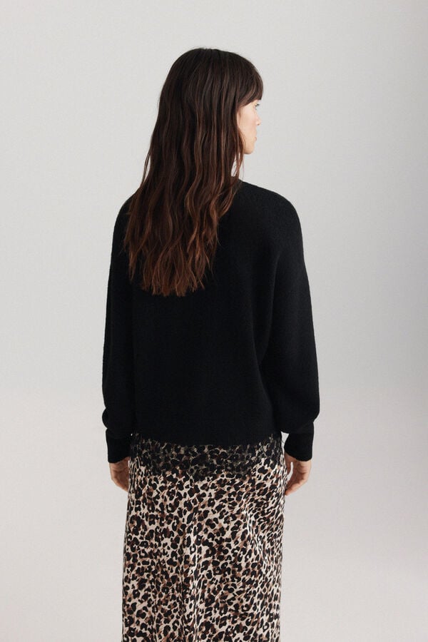Springfield Lace finish jumper black