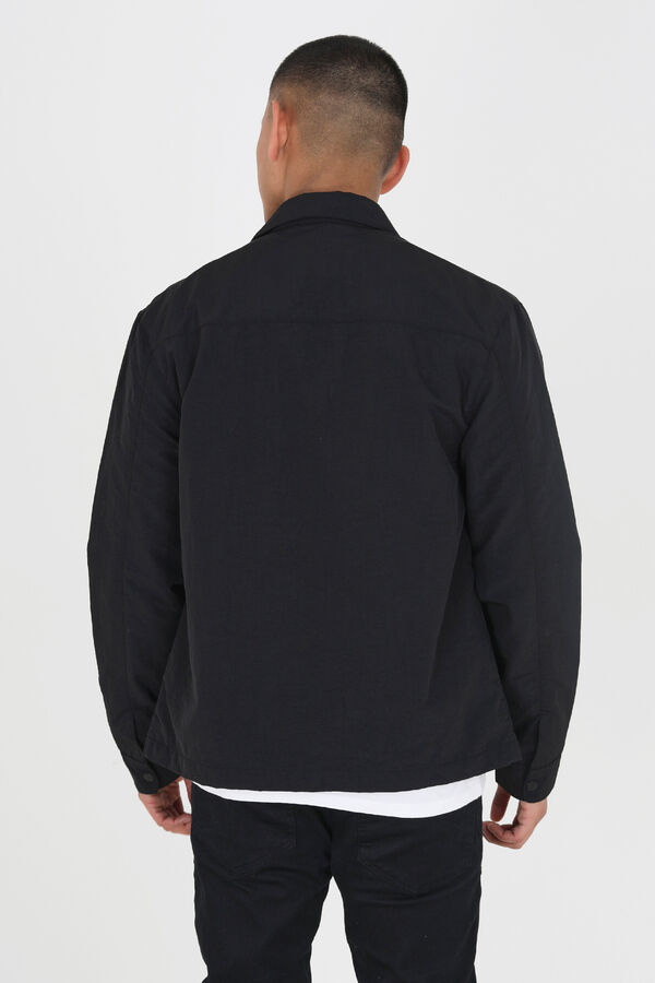 Brave Soul Sobrecamisa cierre de cremallera negro