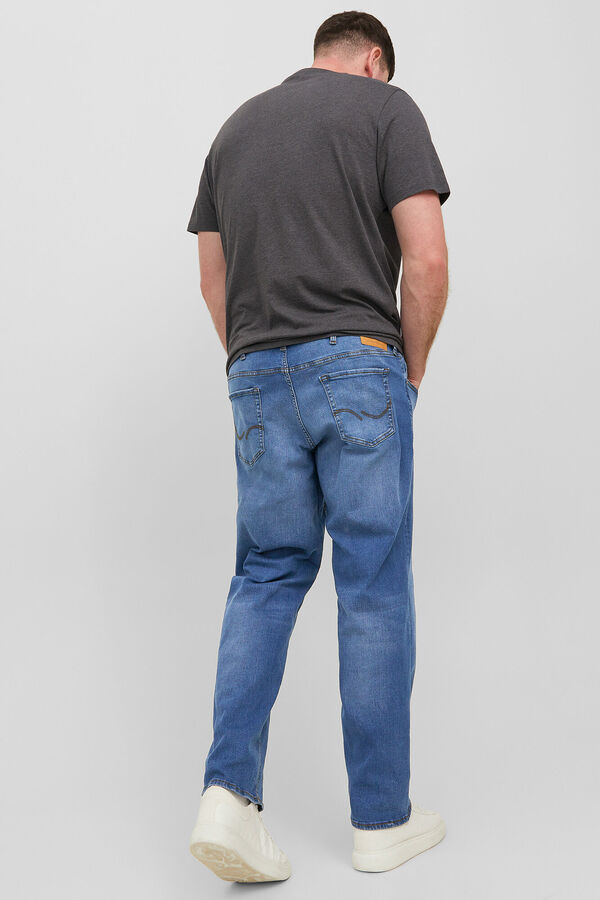 Jack & Jones PLUS Straight-leg, five-pocket jeans blue