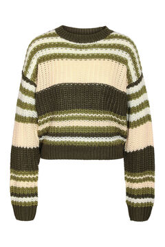 Noisy May Camisola em malha canelada.