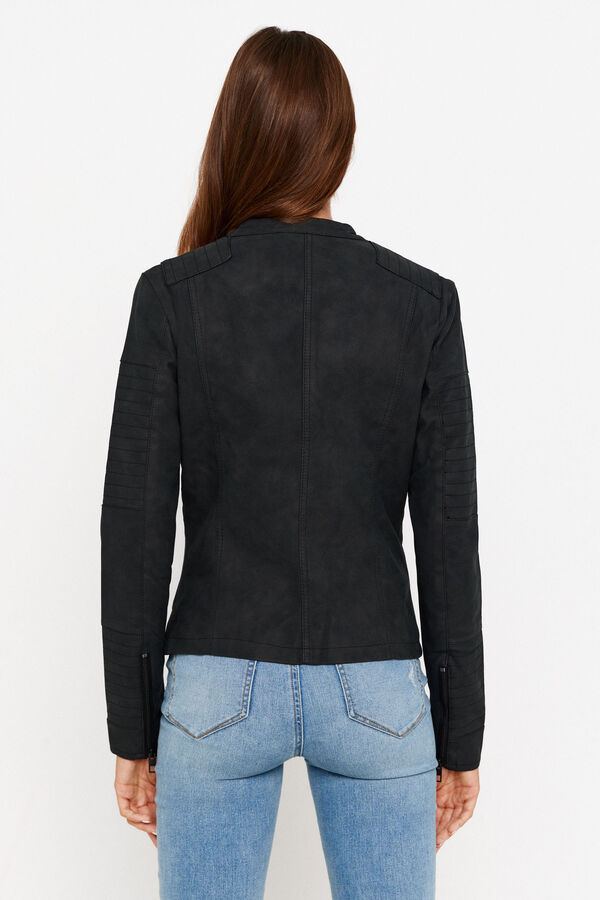 Springfield Women's biker jacket with zip fastening black