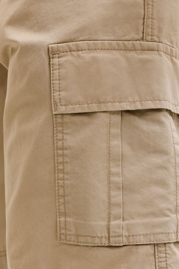 Jack & Jones Bermuda cargo relaxed marr&oacute;n