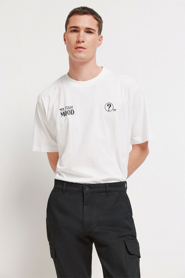 Springfield Slim fit cargo comfort trousers black