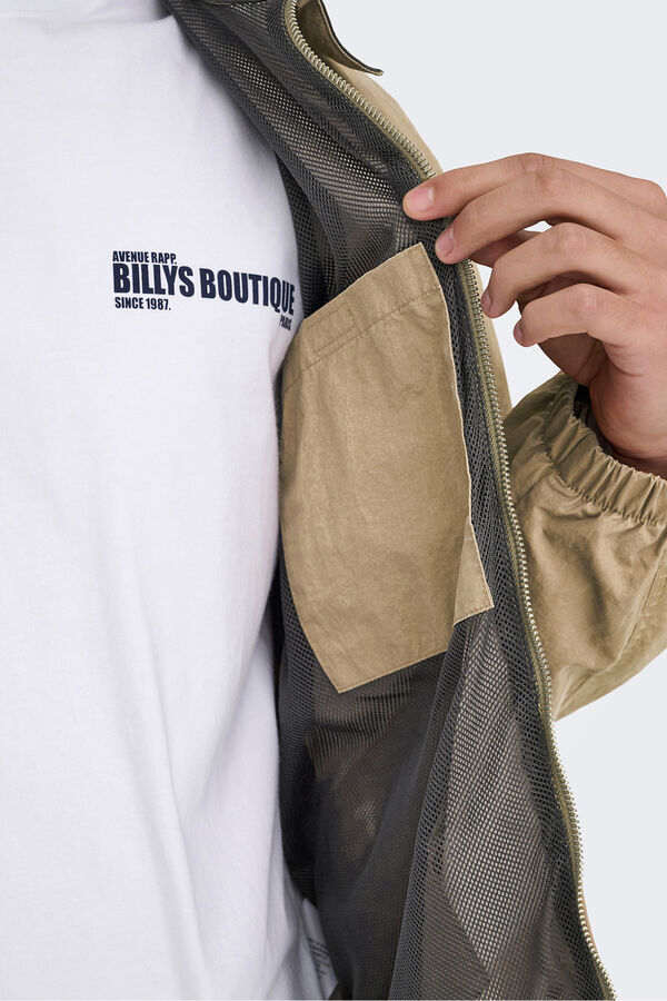 Only & Sons Chaqueta con pu&ntilde;os el&aacute;sticos tostado