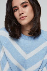 Only Geometric print sweater Plava