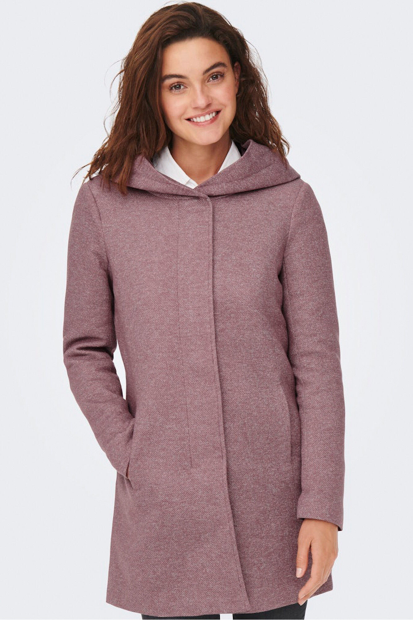 Only Abrigo midi de pa&ntilde;o