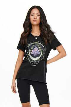 Only T-shirt estampada de manga curta
