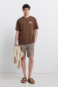 Springfield Bermuda em linho comfort slim fit