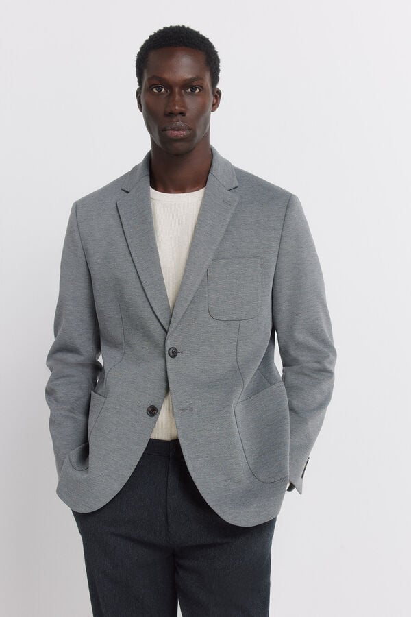Springfield Birdseye blazer grey