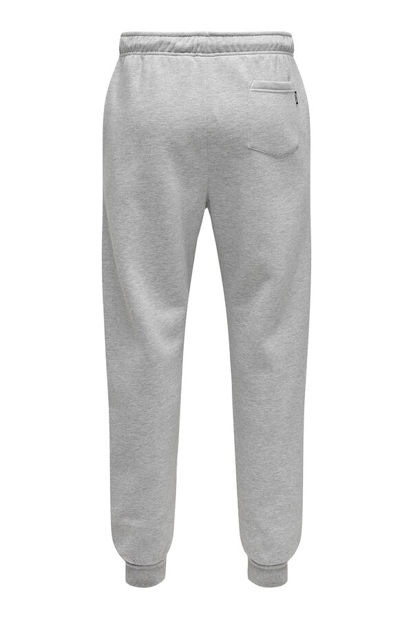 Springfield Pantalón deportivo estilo jogger gris claro