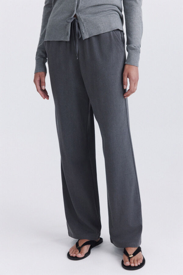 Springfield Pantal&oacute;n tailored jogger gris