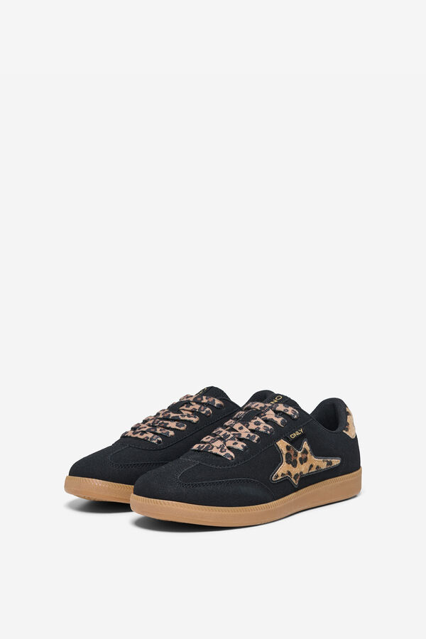 Only Animal print low sneaker noir