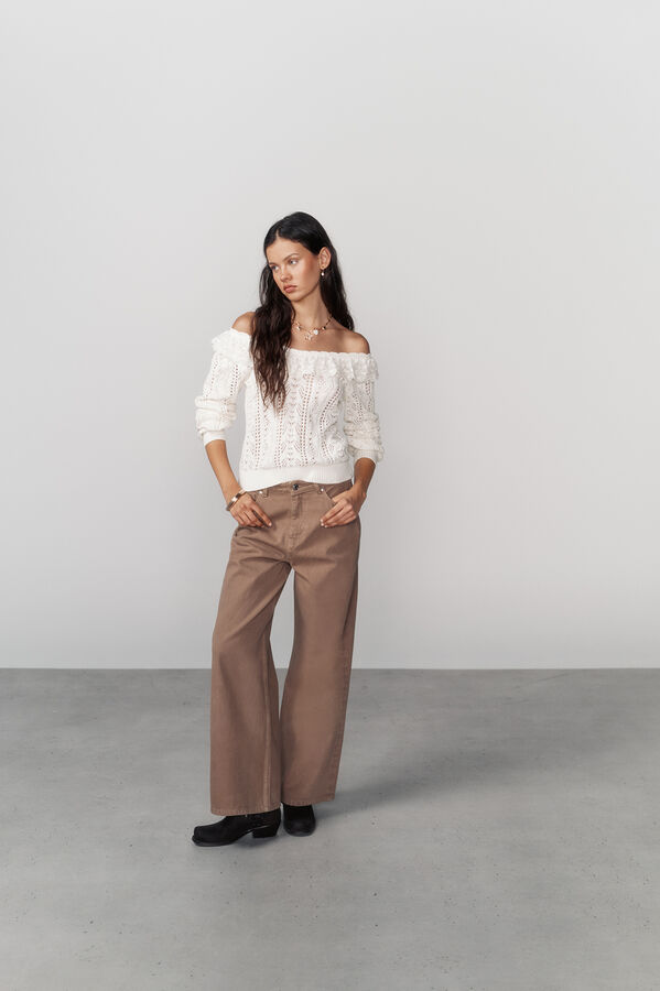 High Spirits Jersey Frillie blanco