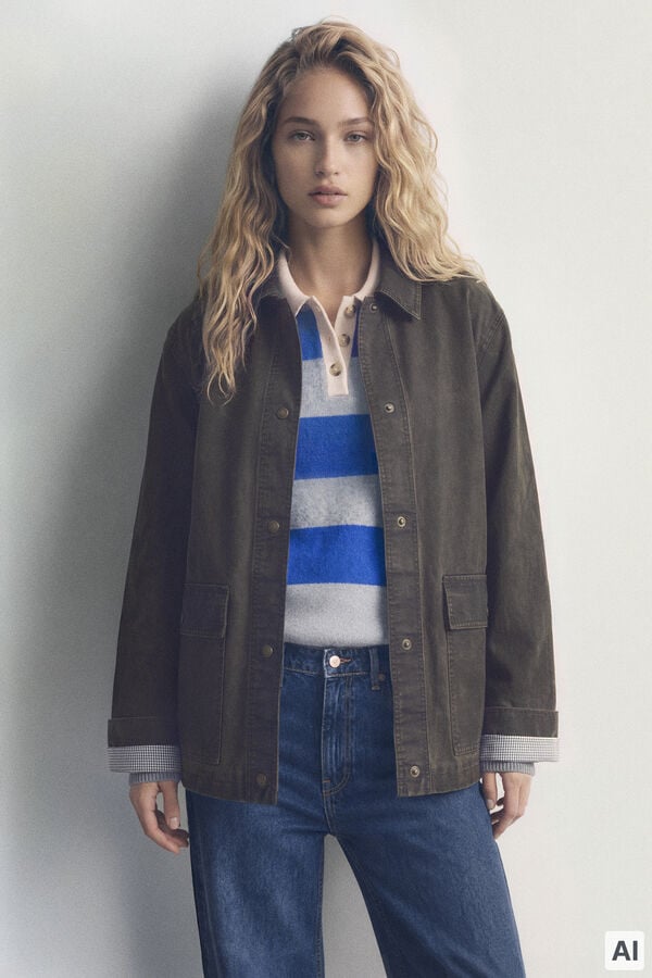 Springfield Striped polo shirt blue
