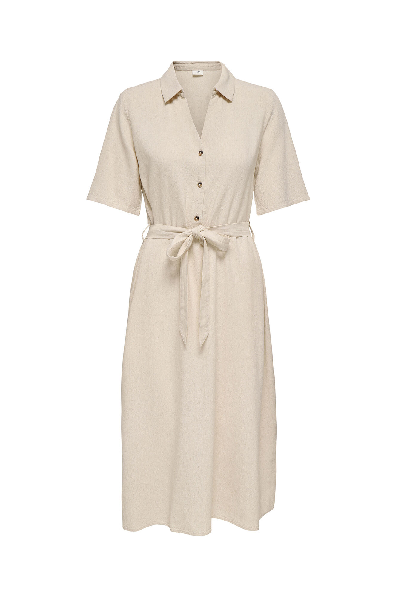 JDY Midi-Leinenkleid