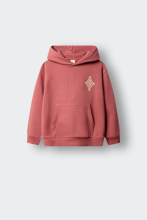 Springfield Kids Sudadera rombo &eacute;tnico ni&ntilde;o coral