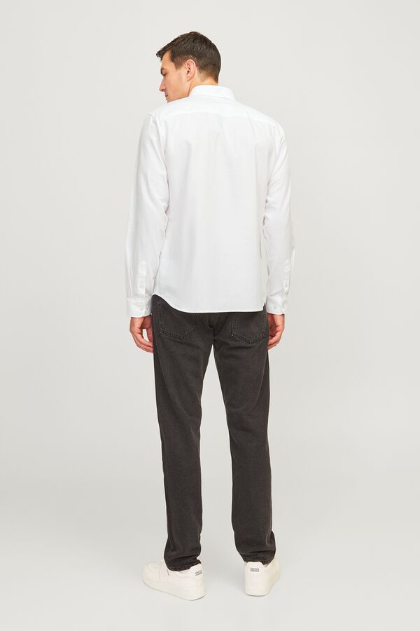 JJ REBEL Cotton regular shirt white