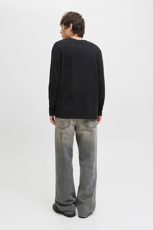 Jack & Jones T-Shirt mit normaler Passform  Schwarz