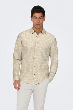 Only & Sons Camisa aos quadrados slim fit