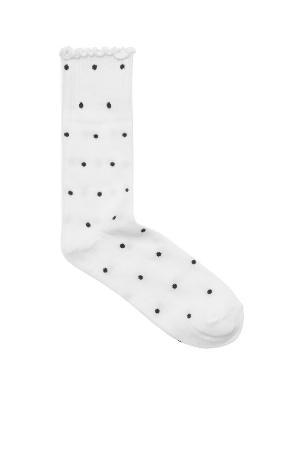 Jack & Jones Girl Polka-dot 3-pack socks white