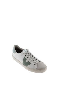 Springfield berlin leather and split suede trainers grey