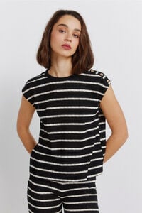 Springfield Striped jersey-knit T-shirt
