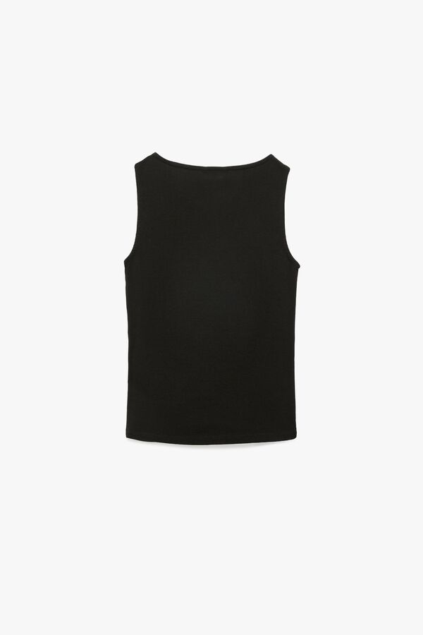 Koton Top b&aacute;sico sin mangas negro