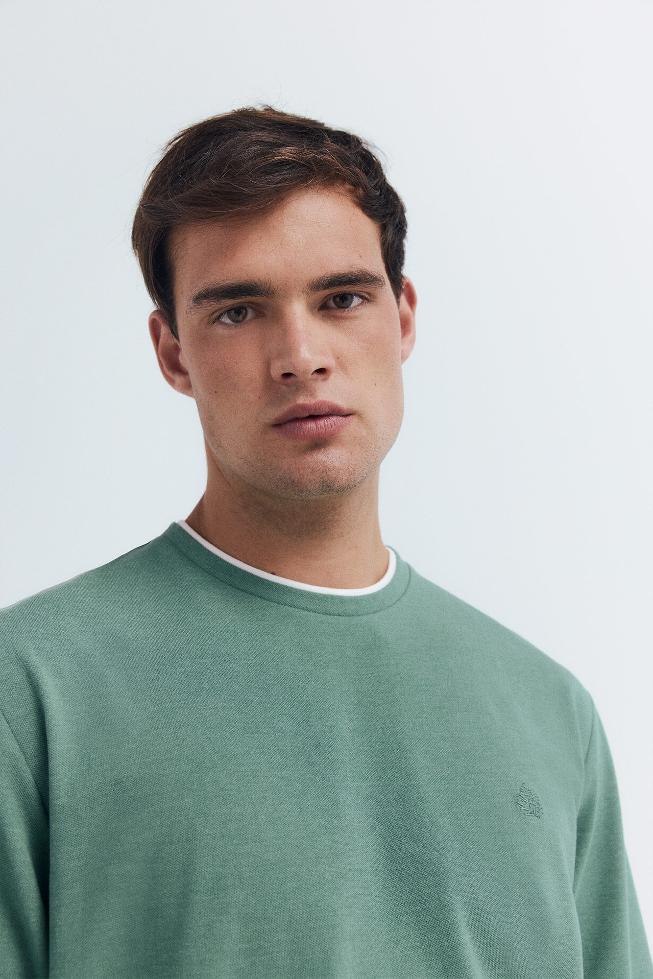 Springfield Double melange long sleeve T-shirt