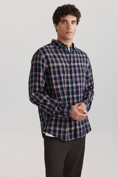 Springfield Tencel linen plaid shirt