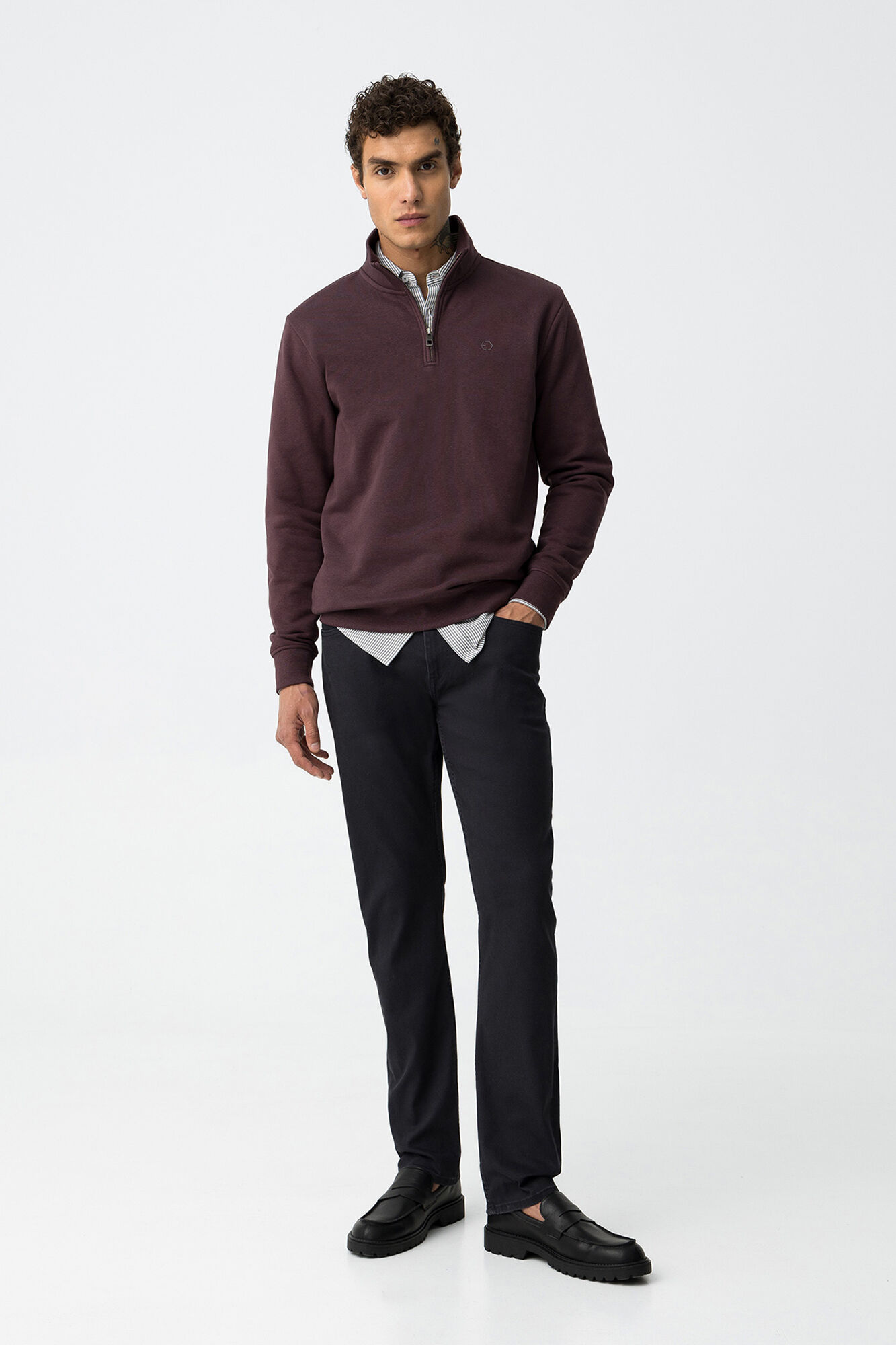 Tiffosi Sweatshirt com fecho-&eacute;clair