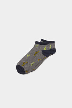 Springfield Cactus ankle socks gray