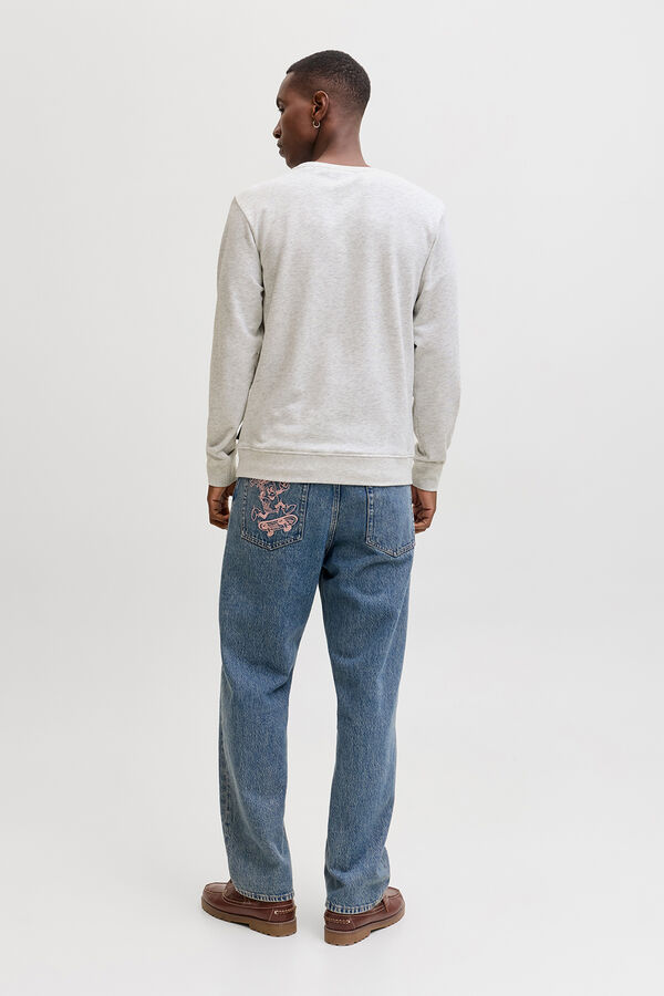 Jack & Jones Sudadera logo grande blanco