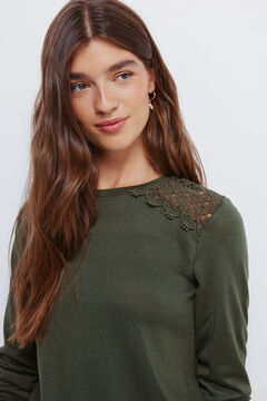 Springfield Crochet shoulder T-shirt