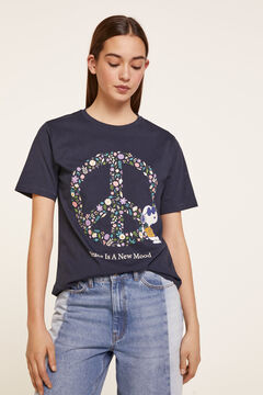 Springfield T-shirt Snoopy Peace azul