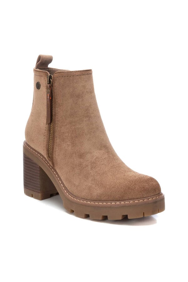 Refresh Bot&iacute;n de tac&oacute;n Chelsea con cremallera beige